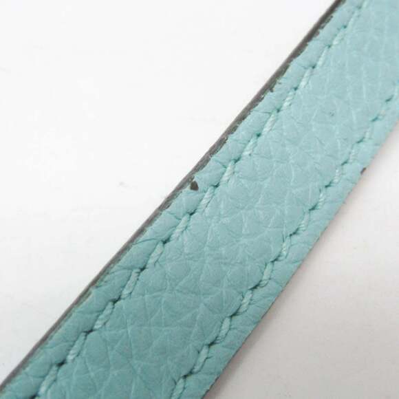 GUCCI Authentic Blue Leather Bamboo Shoulder Bag - Picture 13 of 16